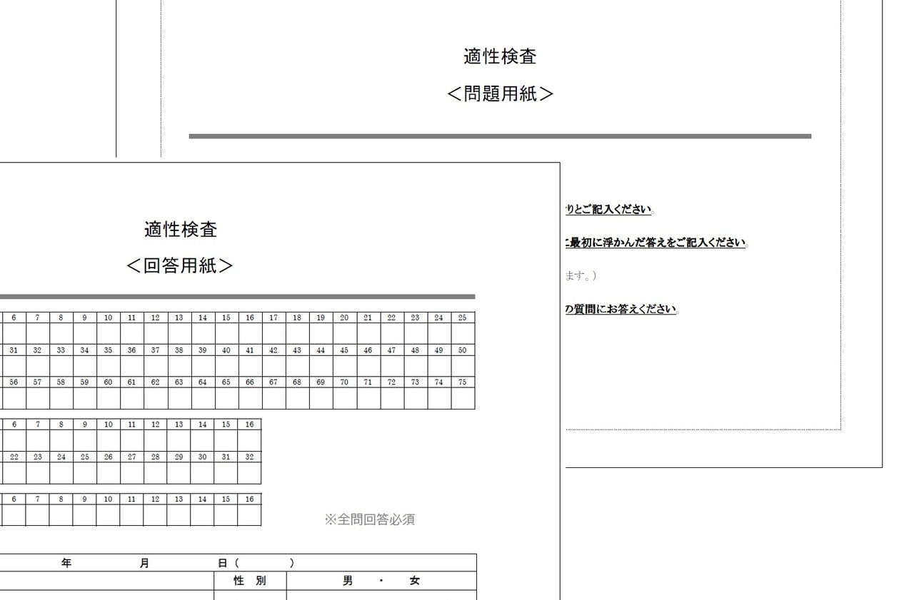 CUBIC適性検査