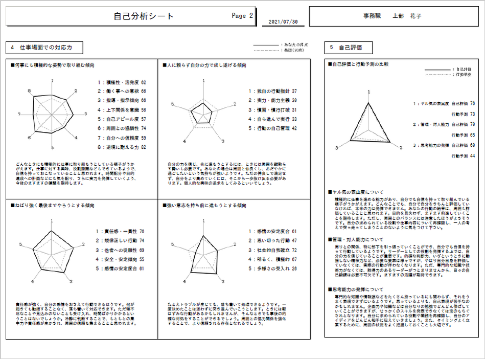 CUBIC for WEB 自己分析シート2枚目