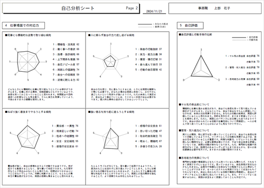 CUBIC for WEB 自己分析シート2枚目